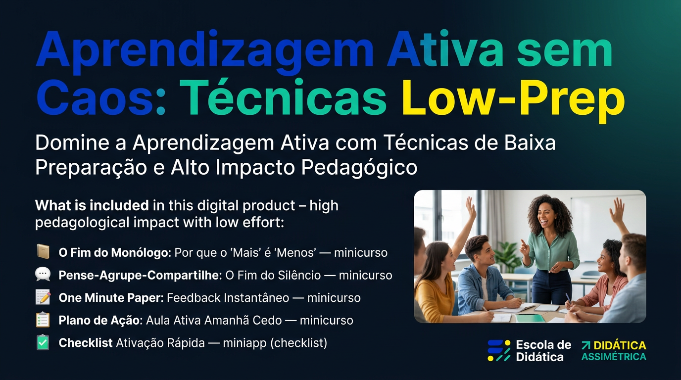 Capa de Aprendizagem Ativa sem Caos: Técnicas Low-Prep